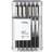 Tul Gel Pens, Retractable, Medium Point, 0.7 mm, Gray Barrel, Black Ink, Pack Of 12