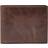 Fossil Derrick Leather RFID-Blocking Bifold with Coin Pocket Wallet, Dark Brown, Model: ML3687201