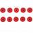 Ahead Red Wool Cymbal Felts 10 Pack