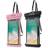 Procase Vattentät Mobilväska, Vattentätt Universalt Mobilfodral för Mobiler upp till 7,0" Universal Waterproof Pouch [2-pack] Rosa/Svart