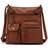 Scarleton Ultra Soft Multi Pocket Crossbody Handbag - Brown M