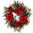 Nearly Natural Amaryllis Artificial Wreath 24-Inch