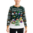 Jule Sweaters Santa Claus is Coming to Town LED Sweater - Green