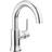 Delta Trinsic 8 7/8" Faucet Push Pop-Up Drain Silver, Grey
