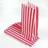 Candy Pink Stripe Thick Paper Bags