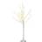 Homcom 4ft Artificial White Birch Light 72 Warm White Christmas Tree