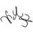 Fox Rage Predator Powerpoint Treble Hook Black 4