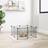 vidaXL 8-Panel Pet Cage with Door Black Steel Rabbit Hutch Pet Cage