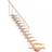 Dolle Sydney Kvartsvingstrappe Hvid 9016-STYLE 222-270 cm