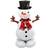 amscan 55" Anagram Snowman Airloonz Foil Balloon, Multicolor