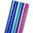 Juvale Holographic Wrapping Paper, Iridescent Foil Gift Wrap (Total 73 sq. ft, 3 Rolls) Metallic Pink & Blue Hearts