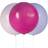 Unique Party 54581 24" Big Latex Purple, Pink & Hot Pink Balloons, Pack of 3