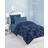 Dream Factory Geo Camo Army Bedspread Blue (218.4x167.6cm)