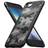 Rearth Ringke Fusion-X Case Compatible with iPhone SE 2022 Transparent Hard Back Shockproof Advanced Bumper Cover Camo Black