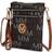 MKF Collection MKF Collection by Mia K. MKF-MU6355BR Valerie Milan M Signature Crossbody Bag, Brown