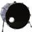 Ahead Bass Drum O´s 4" Beskyttelse ring til trommeskind Krom