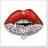 Stupell Industries Glam Lips with Glistening Cosmetic Stones Ziwei Li Wall Decor 30.5x30.5cm