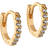 ENAMEL Copenhagen Petite Flora Hoops 6mm - Gold/Transparent