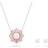 Swarovski Sunshine Set - Sølv/Pink/Transparent