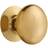 The Home Fusion Company Victorian Satin Brass Round Kitchen Cabinet Cupboard Door Drawer Pull Knob