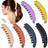 SOL 6 Pieces Large Banana Clips Big Banana Hair Clips for Thick hair,Non-slip Ponytail