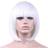 Short Bob Wigs Black Wig for Women with Bangs Straight Synthetic Wig Natural As Real Hair