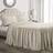 Lush Decor Ruffle Skirt Bedspread Beige (289.6x266.7cm)