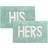 Cotton His and Hers Grey, Blue, Natural 50.8x81.3cm
