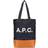 A.P.C. Axelle logo tote bag blue One Size