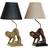 Dkd Home Decor Black Resin Monkey Bordslampa
