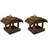 Selections Set of 2 Hanging Wooden Bird Table Feeders