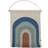 OYOY Follow the Rainbow Mini Wall Rug Pale Blue