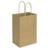 50 Pack 5.25x3.25x8 inch Plain Brown Small Gift Paper Bags with Handles Bulk, bagmad Kraft Paper Bags, Party Favors Grocery Retail Shopping Bags, Craft Bags Cub Sacks (Natural 50pcs)