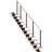 Dolle Hamburg Ligeløb Sort-Design Hvidolieret 258 cm