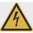 Hazard signs, hazard: electricity, pack of 10, aluminium, leg length 200 mm