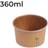 Diverse Isbæger 360 ml Ø105x60mm pap Brun 50stk
