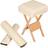 tectake Pall 2 stödrullar beige