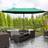 OutSunny Umbrella Double-side Crank Shade Shelter Dark
