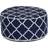 Charles Bentley Inflatable Foot Stool Assorted, Navy Blue