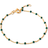 ENAMEL Copenhagen Lola Bracelet - Gold/Petrol Green
