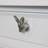 Melody Maison Silver Rabbit Head Drawer Knob 1pcs