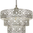 Happy Homewares Polished Silver Acrylic Gem Moroccan Shade