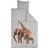 Borg Design Giraffe, Elephant& Zebra 2 in 1 Bedding Set 140x200cm