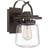 Elstead Lighting Utomhusvägglampa Lasalle, svart/klar, 29,6cm Väggarmatur