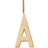 Design Letters Archetype Charm A-Z - Gold