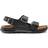 Birkenstock Milano Rugged Oiled Leather With An Ankle Strap - Black
