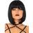Leg Avenue Brunette Short Natural Wig With Fringe