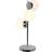 Dkd Home Decor Kristall Silver Metall Skrivbordslampa 26 x 26 x 59 cm Bordslampa