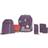 Lässig Flexy Unique School Backpack Set - Purple