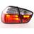 Back Rear Tail Lights Pair Set Clear Red Chrome BMW E90 05-08